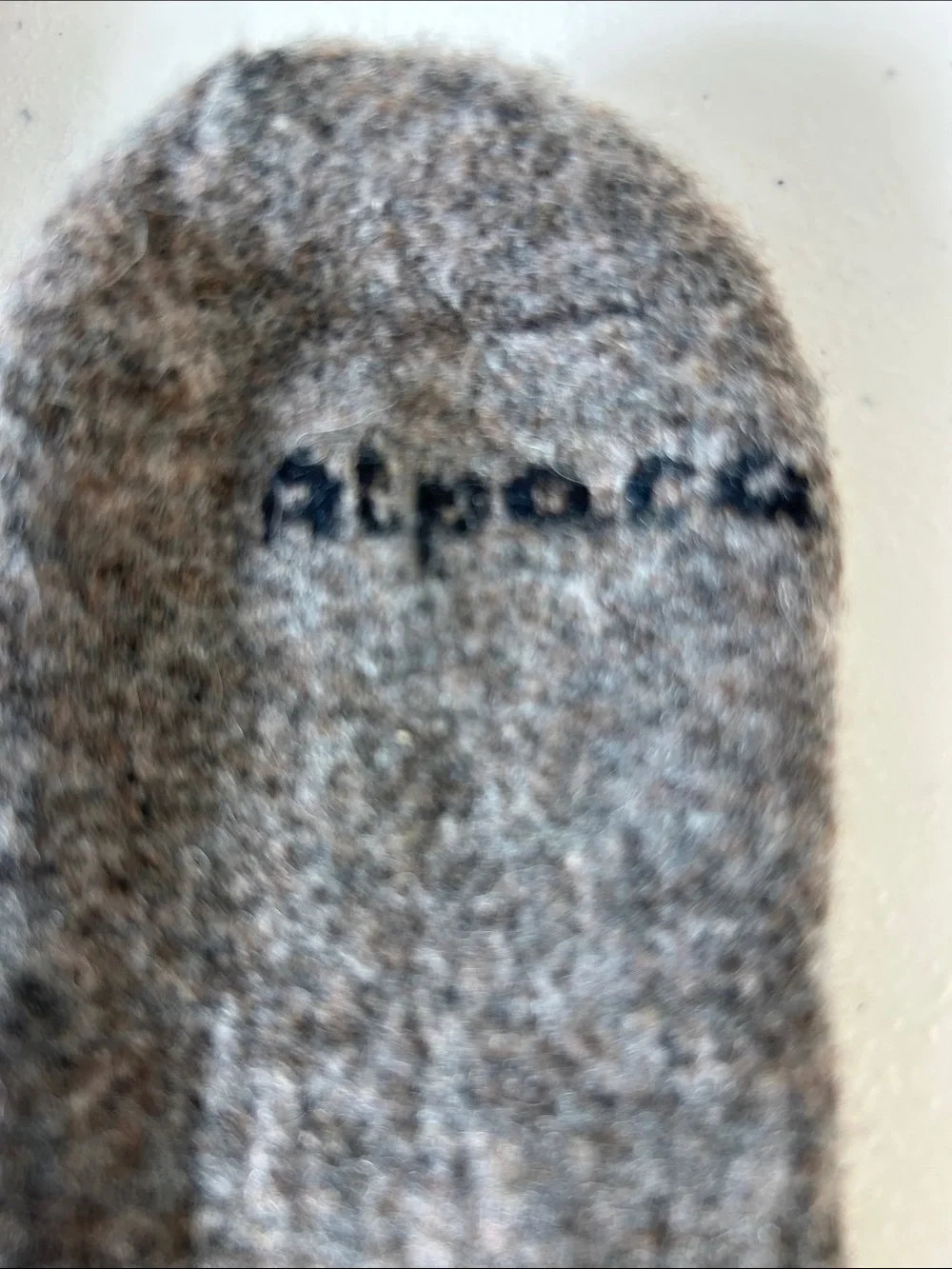 Soft Wool-Blend‎ Crew Socks in Gray and Brown